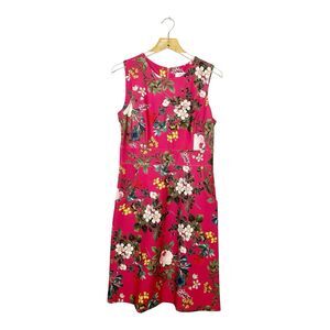 Calvin Klein Sleeveless A-Line Dress Pink Pockets Sz 10 Career
